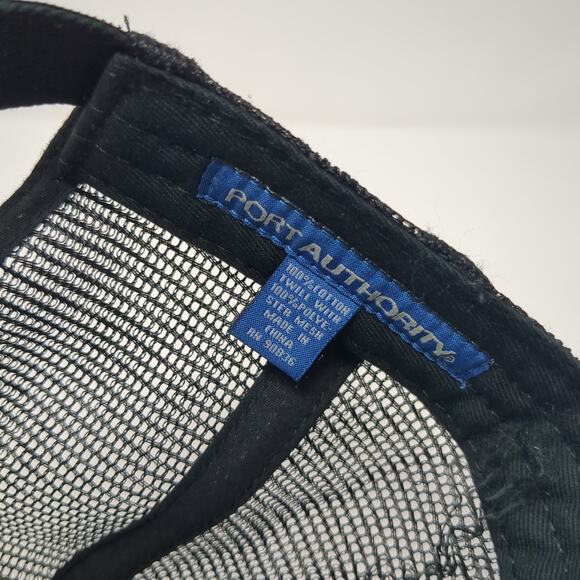 Massey Ferguson Strapback Trucker Hat Black One Size Adjustable Mesh Back - Picture 10 of 10